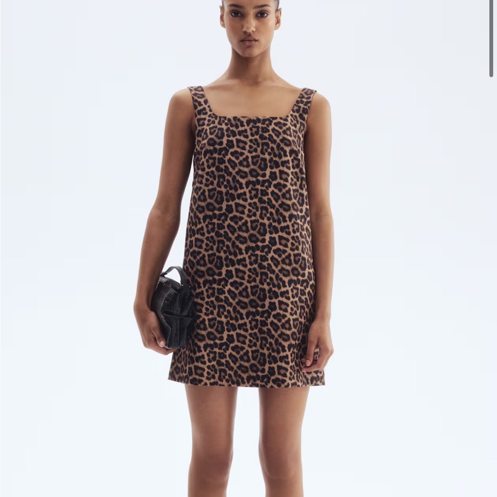 H&M Shift Dress Leopard Print L